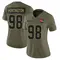 Adin Huntington Women's Limited Olive Cleveland Browns 2025 Salute to Service Jersey
