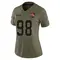 Adin Huntington Women's Limited Olive Cleveland Browns 2025 Salute to Service Jersey