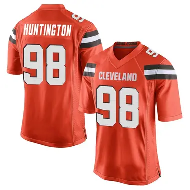 Adin Huntington Youth Game Orange Cleveland Browns Alternate Jersey