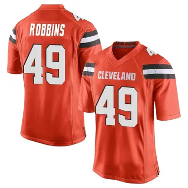 Aidan Robbins Men's Game Orange Cleveland Browns Alternate Jersey