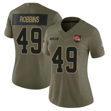 Aidan Robbins Women's Limited Olive Cleveland Browns 2025 Salute to Service Jersey