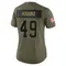 Aidan Robbins Women's Limited Olive Cleveland Browns 2025 Salute to Service Jersey