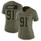 Alex Wright Women's Limited Olive Cleveland Browns 2025 Salute to Service Jersey