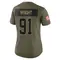 Alex Wright Women's Limited Olive Cleveland Browns 2025 Salute to Service Jersey