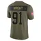 Alex Wright Youth Limited Olive Cleveland Browns 2025 Salute to Service Jersey