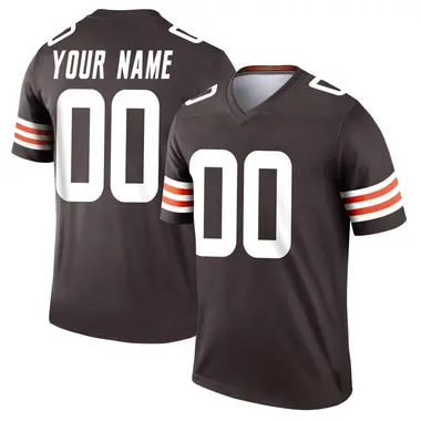 Custom Men's Legend Brown Cleveland Browns Jersey