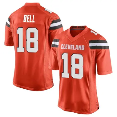 David Bell Men's Game Orange Cleveland Browns Alternate Jersey