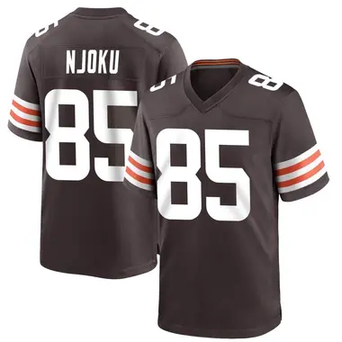 David Njoku Men's Game Brown Cleveland Browns Team Color Jersey