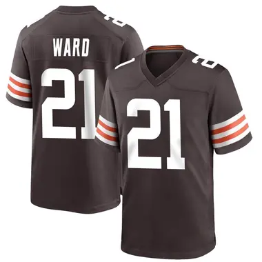 Denzel Ward Men's Game Brown Cleveland Browns Team Color Jersey