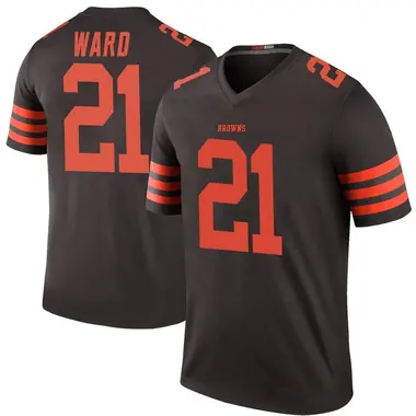 Denzel Ward Men's Legend Brown Cleveland Browns Color Rush Jersey