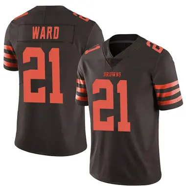 Denzel Ward Men's Limited Brown Cleveland Browns Color Rush Jersey