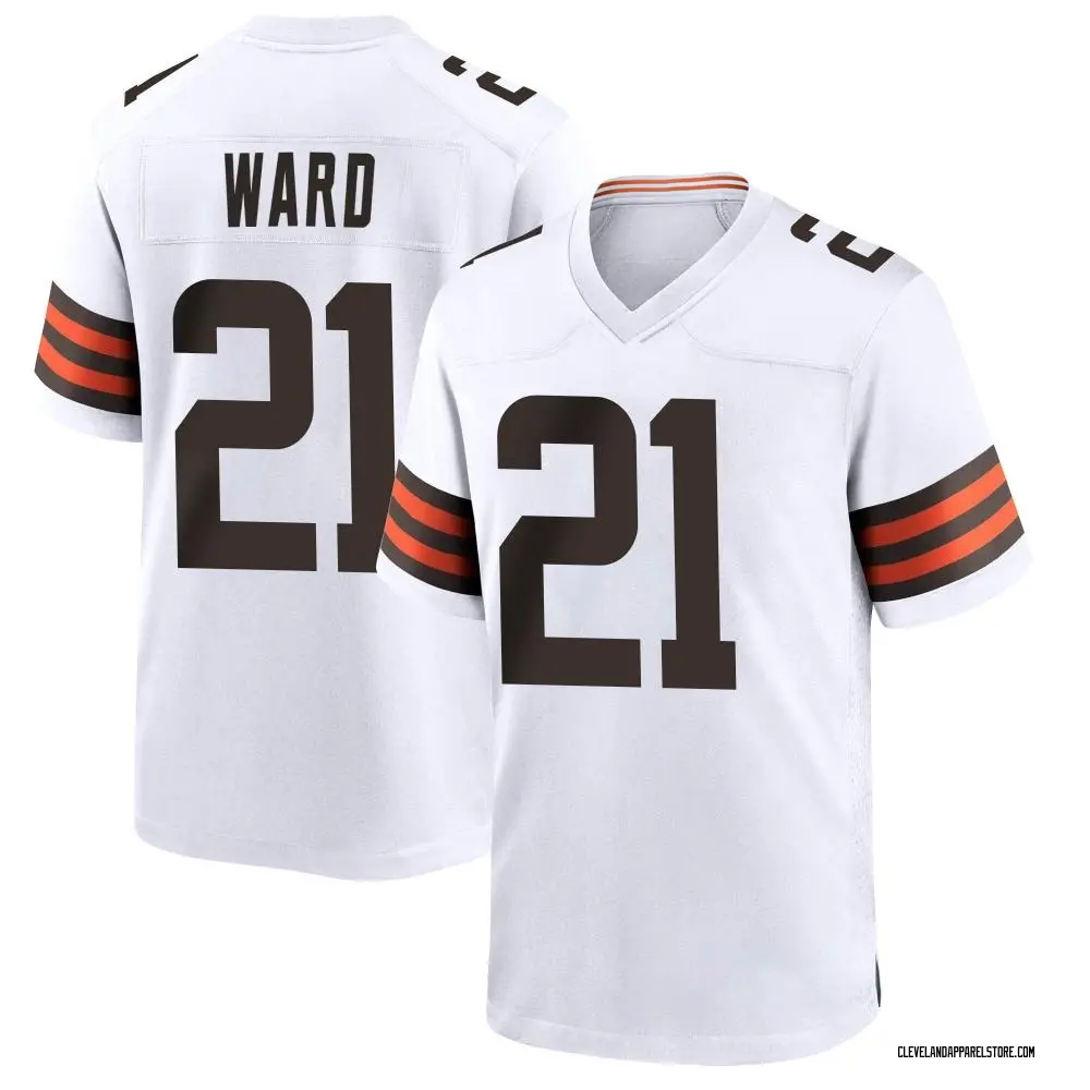 Denzel Ward Youth Game White Cleveland Browns Jersey