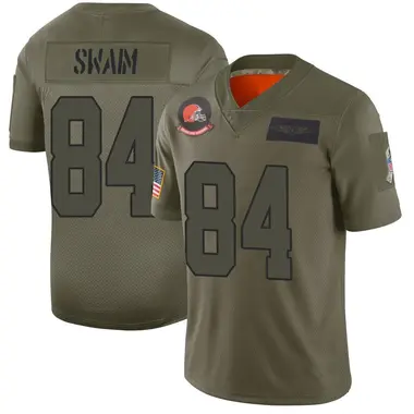 Geoff Swaim Men's Limited Camo Cleveland Browns 2019 Salute to Service Jersey