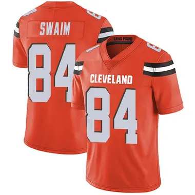 Geoff Swaim Men's Limited Orange Cleveland Browns Alternate Vapor Untouchable Jersey