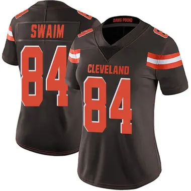 Geoff Swaim Women's Limited Brown Cleveland Browns Team Color Vapor Untouchable Jersey