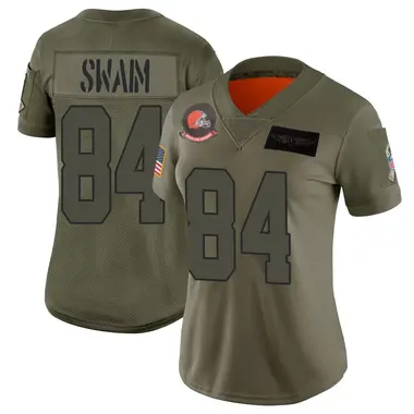 Geoff Swaim Women's Limited Camo Cleveland Browns 2019 Salute to Service Jersey