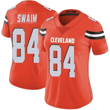 Geoff Swaim Women's Limited Orange Cleveland Browns Alternate Vapor Untouchable Jersey