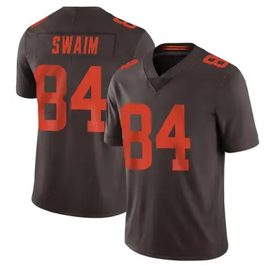 Geoff Swaim Youth Limited Brown Cleveland Browns Vapor Alternate Jersey
