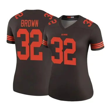 Jim Brown Women's Legend Brown Cleveland Browns Color Rush Jersey