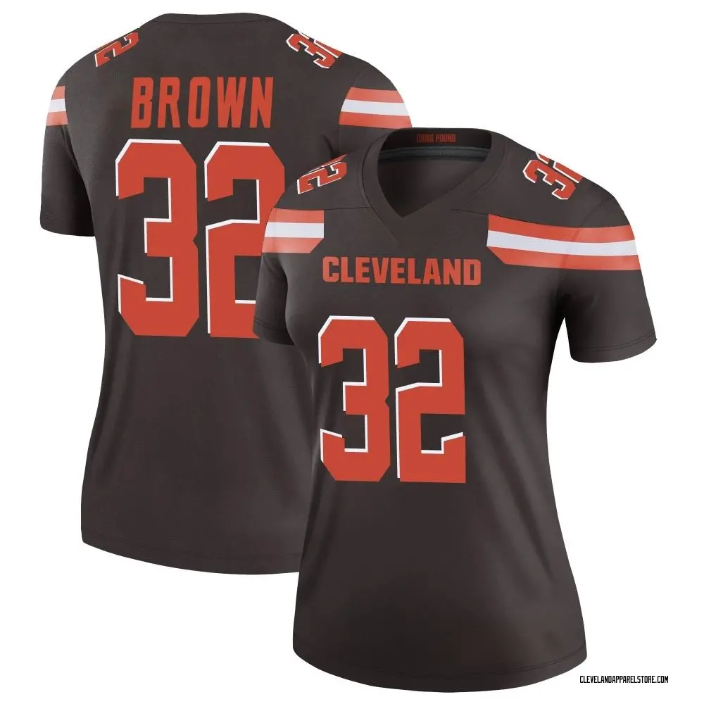 Jim Brown Women's Legend Brown Cleveland Browns Jersey
