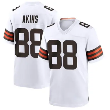 Jordan Akins Youth Game White Cleveland Browns Jersey