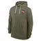 Men's Olive Cleveland Browns 2025 Salute to Service Sideline Hoodie