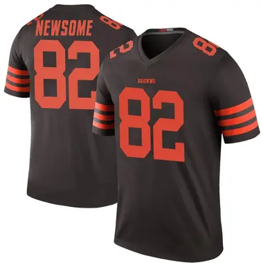 Ozzie Newsome Men's Legend Brown Cleveland Browns Color Rush Jersey